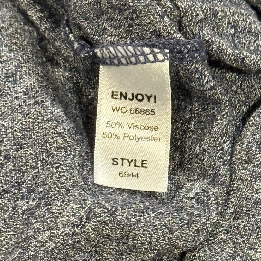 MICHAEL STARS Brooklyn Jersey Blue Casual Womens Crewneck Top One Size / Small - Picture 5 of 8